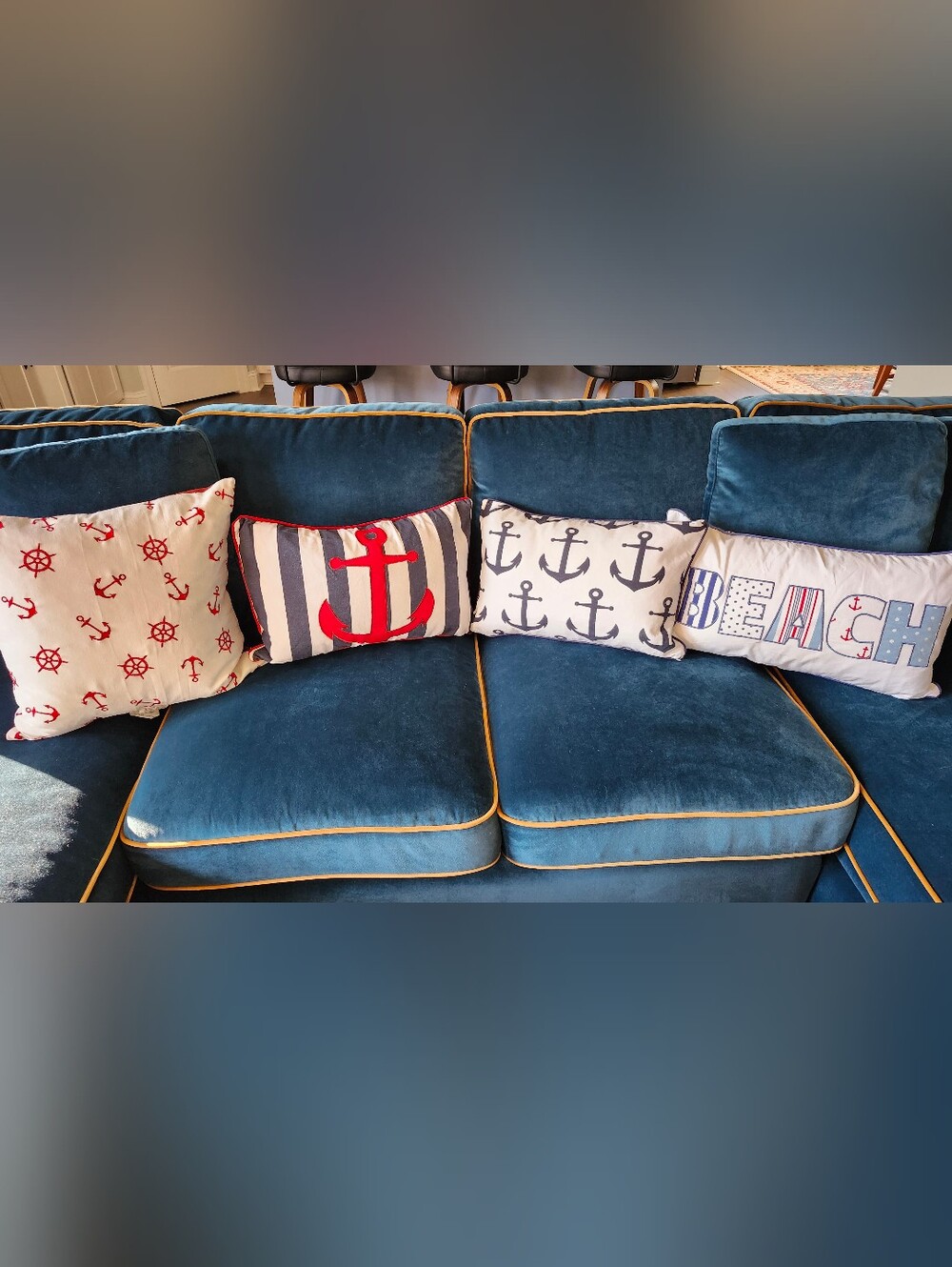 Down Filled Nautical Decorative Throw Pillow Set Of 4